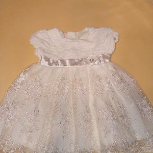 Nannette Baby Ivory Lace Dress - Size 6-9 months